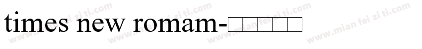 times new romam字体转换